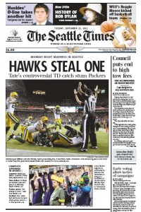 Seattle Times cover Packers vs. Seahawks