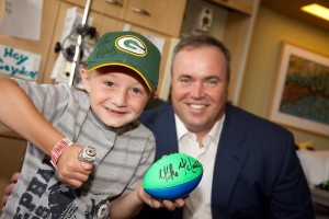 Packers coach Mike McCarthy is dedicated to his community work.