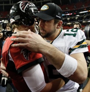 Aaron Rodgers and Matt Ryan will square off at Lambeau Field this season. But how many times?