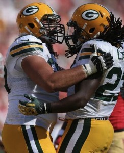 Rookies David Bakhtiari and Eddie Lacy have helped recharge the Packers' ground game.