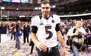 Joe Flacco has been pretty average for most of his career, except for the 2012 playoffs.
