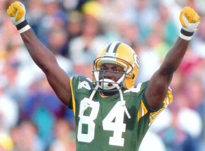 Sterling Sharpe finished his seven-year NFL career with 595 receptions, 8,134 yards and 65 touchdowns.