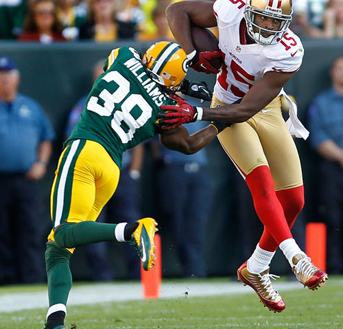 Packers CB Tramon Williams faces a tough task against 49ers WR Michael Crabtree