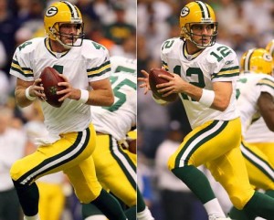 Favre and Rodgers