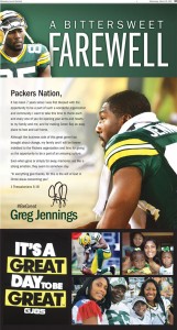 Greg Jennings Farewell Newspaper Ad