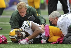 Packers receiver Randall Cobb will miss "multiple weeks," according to head coach Mike McCarthy. He offered no further details.