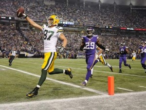 Packers receiver Jordy Nelson is really good. Vikings cornerback Xavier Rhodes is alright, but his fellow corners are not.