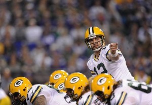 Aaron Rodgers has been playing without his top weapons for two weeks and hasn't missed a beat.