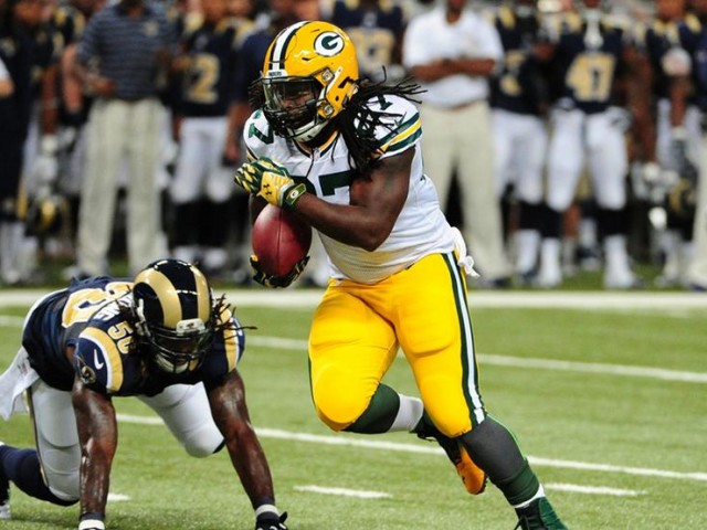Packers Eddie Lacy pass catch and run