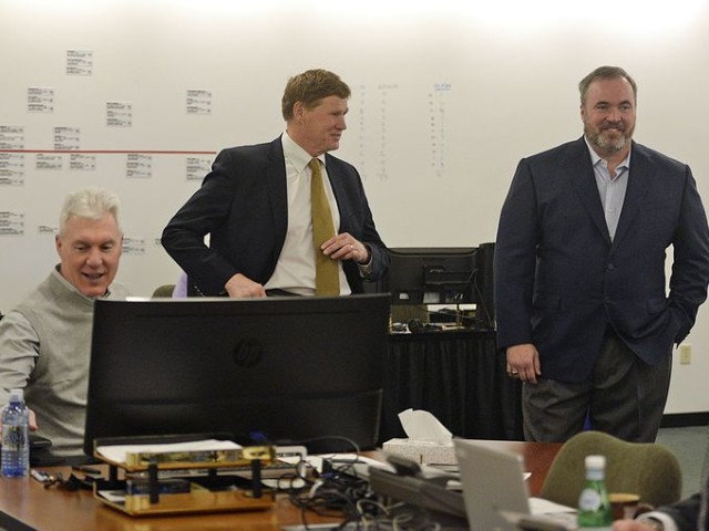 Photo from PackersNews.com: Green Bay Packers war room 2015